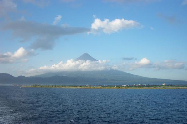 Mayon from the boat