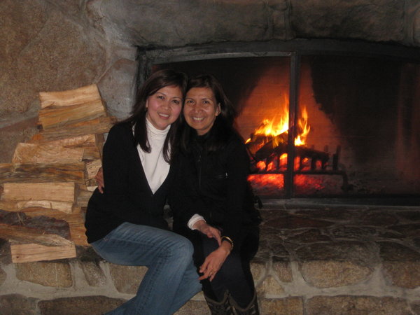 Sisters by the fire