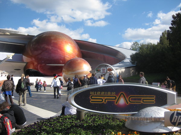 Mission Space - Eleanor chickened out of this ride