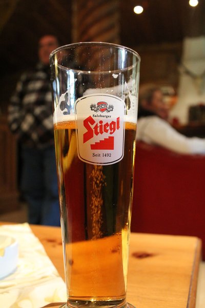 Beer in a traditional Tyrolean Gasthof