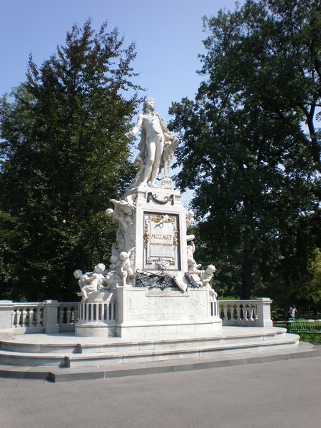 Mozarts memorial, the spot where he was buried as a pauper!