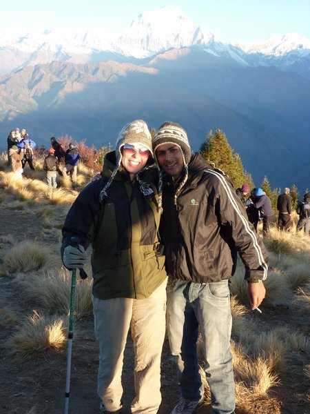 My guide Baboo and I at Poon Hill
