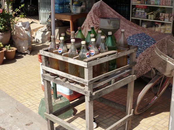 A Cambodian petrol station!