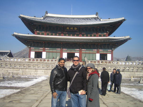 Inside the grounds of Gyeongbokgung Palace