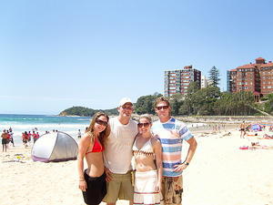 Hanging at Manly Beach with Sophie & Marty