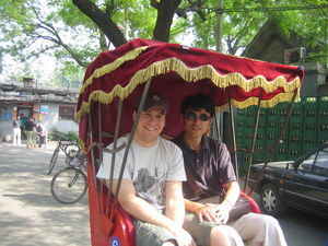 Taking a rickshaw through the Hutong