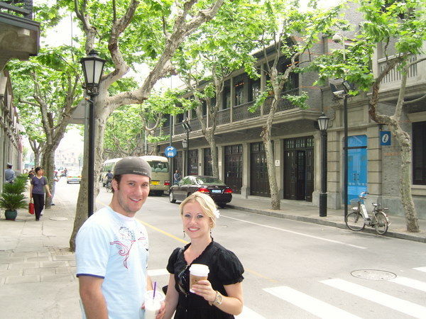 Danny & Melanie in the former French Concession, Xintiandi