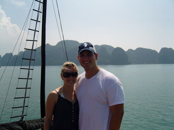 Enjoying the weather in HaLong Bay