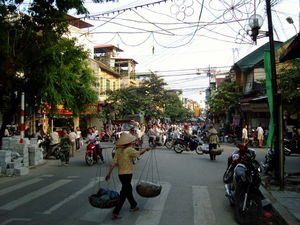 The busy streets of Hanoi, Vietnam