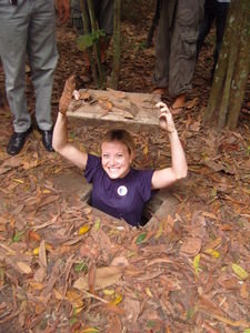 Cu Chi Tunnels--The legendary tunnel network during the 1960's that aided the Viet Cong in the Vietnam-American War