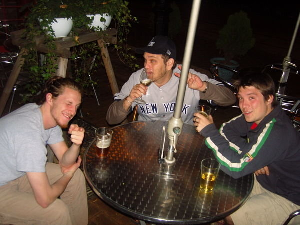 Drink up boys (Dave, Dain, Ben)
