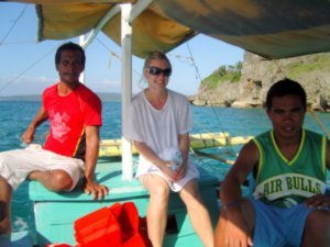 Relaxing as we cruise around Boracay Island