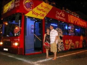 Taking the Hippo Bus back to Singapore Island