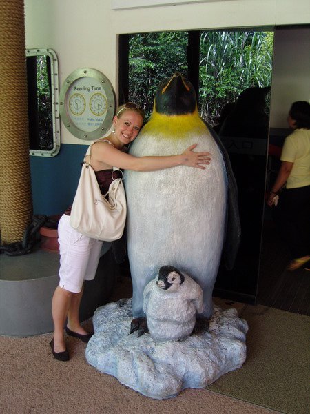 Huggin a big fat Penguin