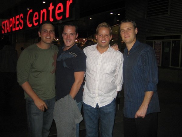 Boys at the Staples Center!