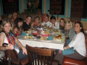Dinner at Paco´s with the cast!