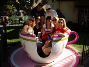 Hanging in the teacup!