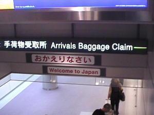 arriving in Japan