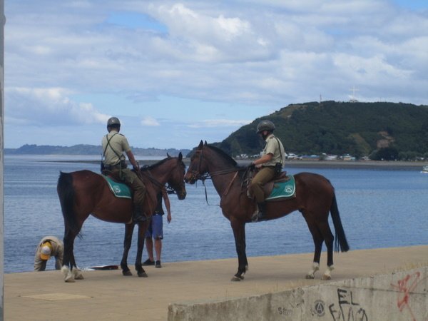 Police officers of Puerto Montt