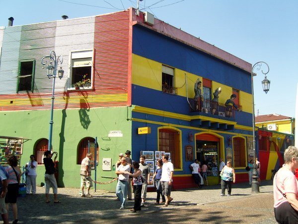 The colorful buildings of La Boca...