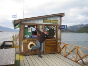 Larry at the Tierra del Fuego Post Office 2