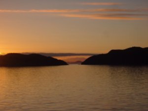 The Chilean Fjords at sunset 2