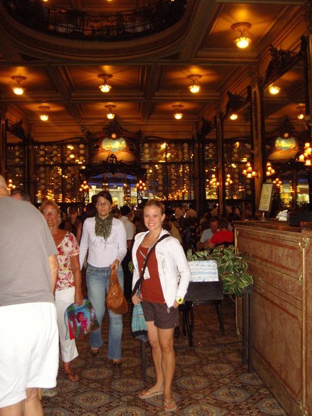Standing in line at Confeitaria Colombo...
