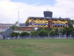 The stadium of the La Boca Juniors