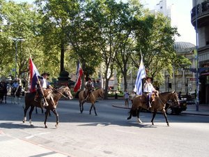 Gaucho parade in Montevideo