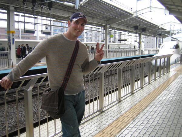 headed home on the Shinkansen