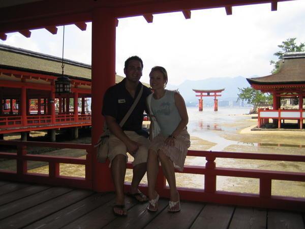 Inside Itsukushima Shrine