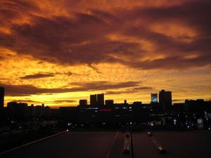 The sunset of Shin-Urayasu