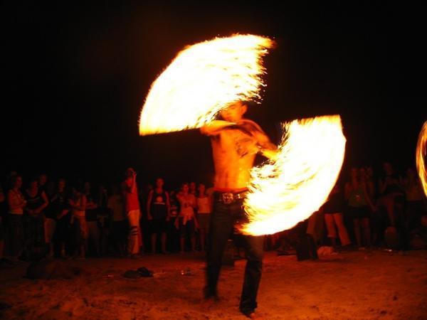 More amazing fire twirling