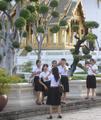 School Girls at Royal Palace