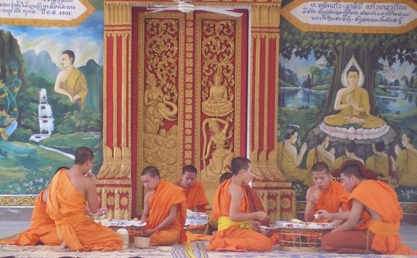 Monks Eating