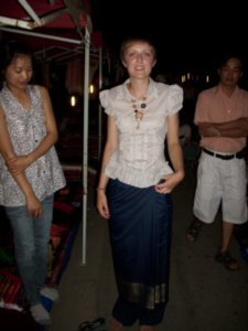 Joey in her new Laos Skirt