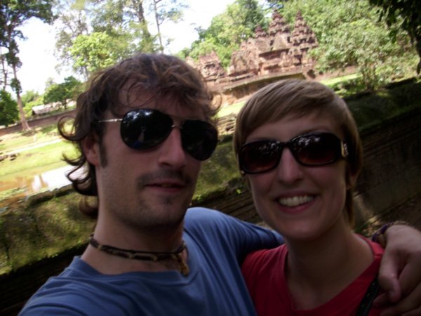Us in front of Banteay Srei
