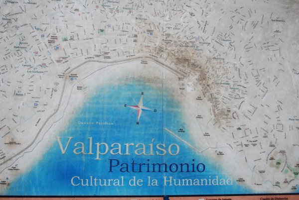 Karte - Bucht von Valparaiso