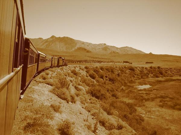Blick aus dem Old Patagonia Express