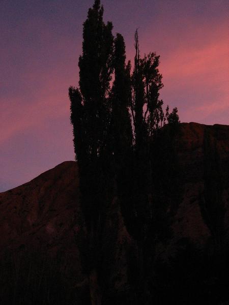 Sonnenuntergang in der Quebrada