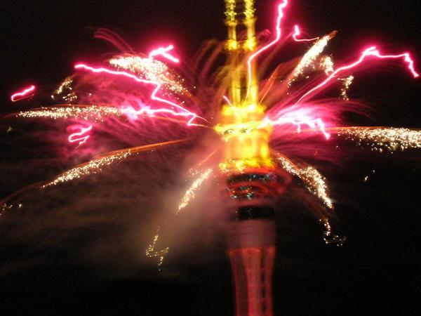 Fireworks at Sky Tower