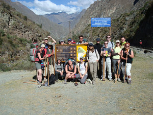 Start of the Inca trek