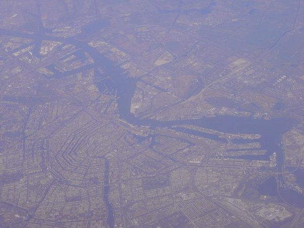 Amsterdam from the air