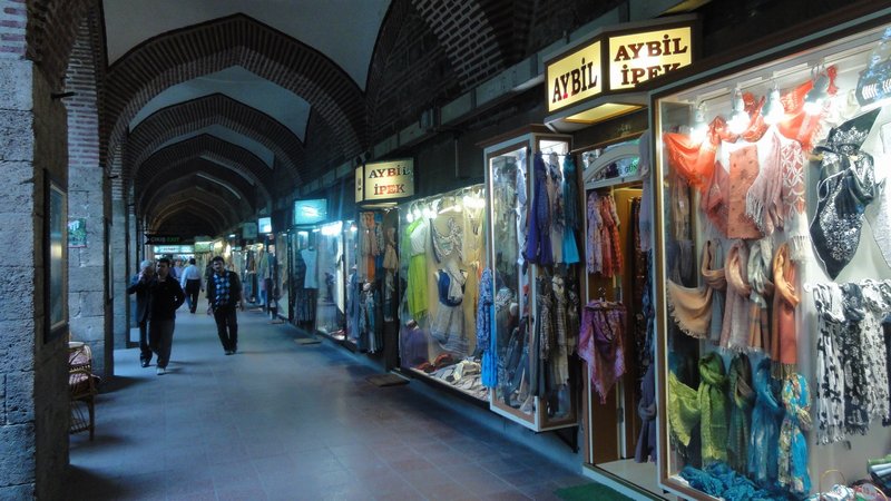 Coveed bazaar and silk market Bursa