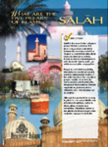 poster describing the pillar of prayer ,or "Salah