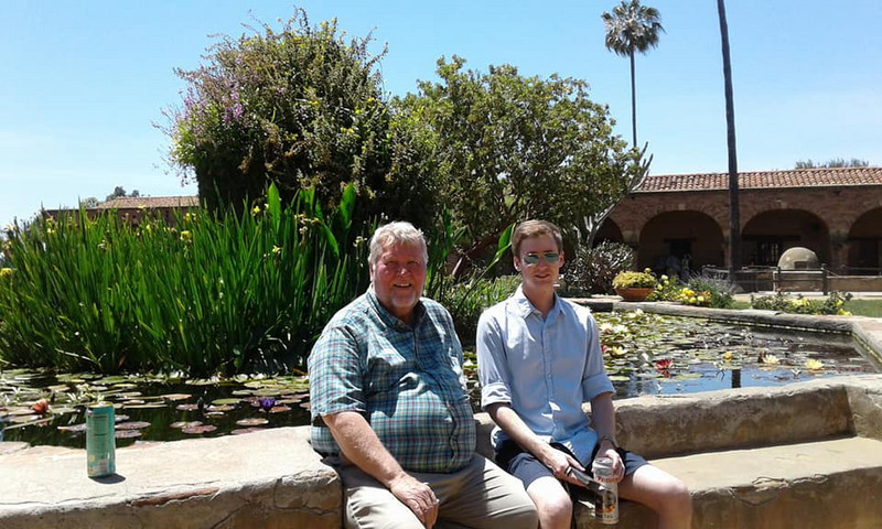 Bob and Will at San Juan Capistrano