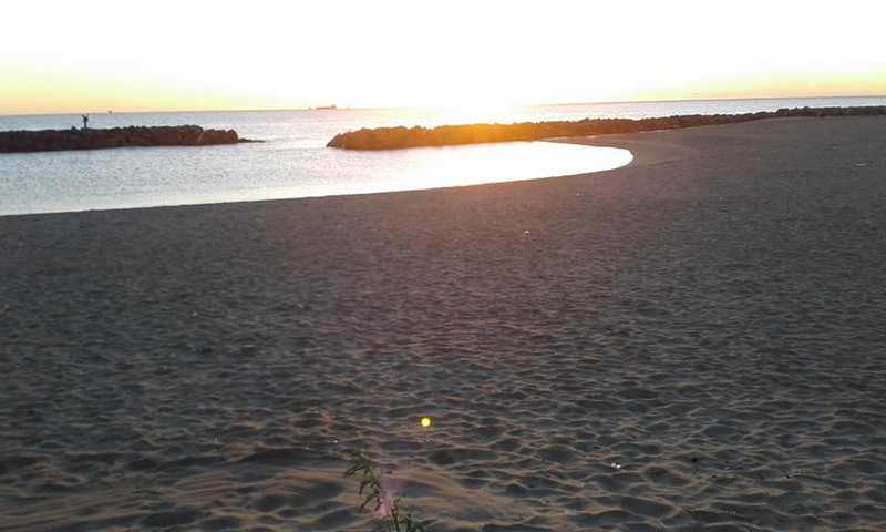 Fiumicino - the last sunset at the beach