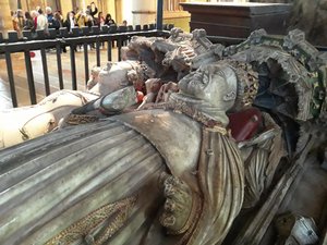 King Henry IV and his queen Mary De Bohun, my 2nd cousin 19 times removed, interred at Canterbury Cathedral