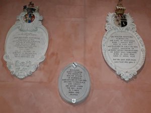 Memorials to various Northcotes at the Upton Pyne Church