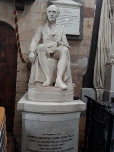 Statue of James Northcote, artist, in Exeter Cathedral